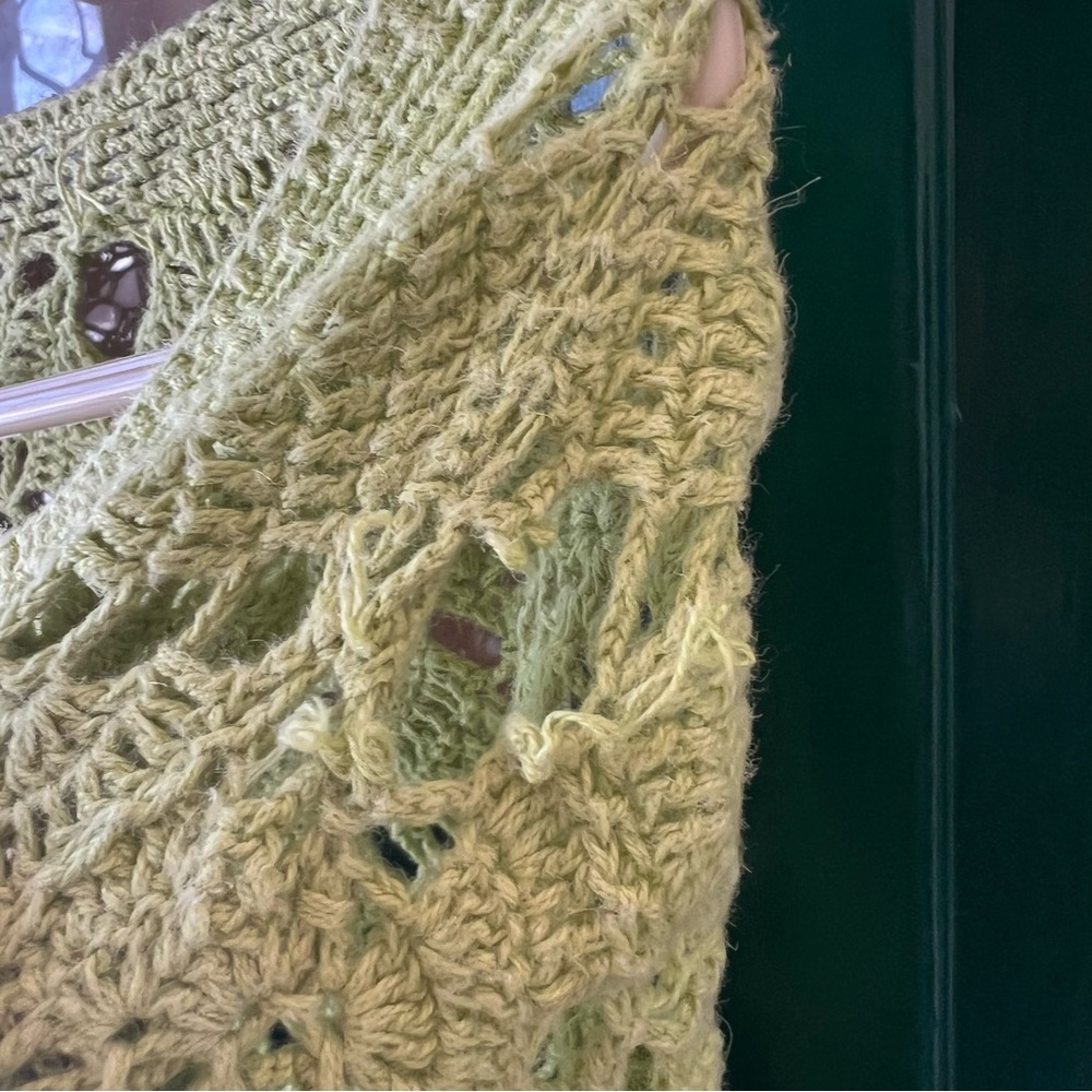Coldwater Creek Leafy Green Lace Cardigan - Picture 5 of 5